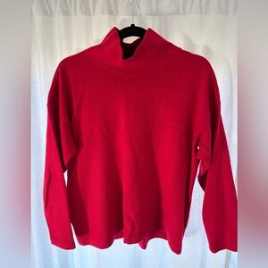 Fat Hat Women's Red Turtleneck Sweater